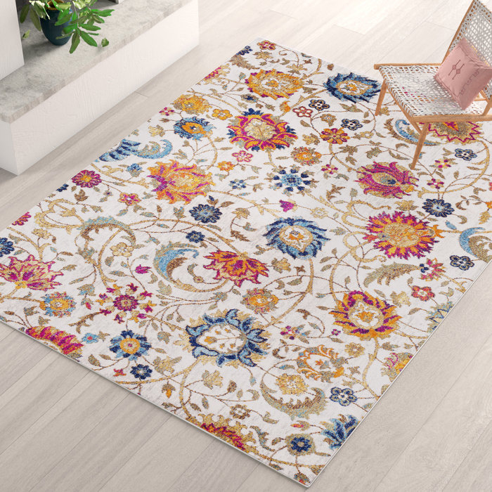 Mistana™ Hillsby Power Loom Performance Multicolor Rug & Reviews Wayfair